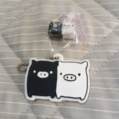 San-X モノクロブー ミラー付きキーホルダー