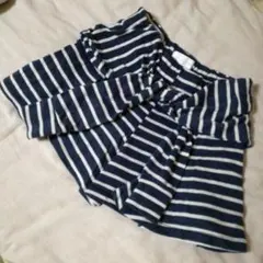 ボーダーショーパン　スカート風　マリン