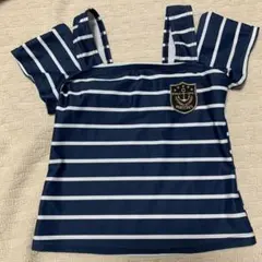 PERSON'S 女の子用セパレート水着 ネイビー　トップスのみ