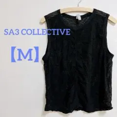 SA3 COLLECTIVE 【M】メッシュトップス ブラック スポーツ ダンス