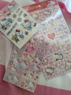 ハローキティ ぷっくりシールサンリオ 3シートセット