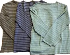 高級美品 ３枚セット　SAINT JAMES バスクシャツ　ストライプ