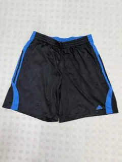 adidas アディダス ショートパンツ ブラック ブルー　Oサイズのサムネイル