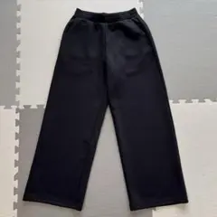 UNIQLO ドライスウェットワイドパンツ 丈短めXSサイズ 黒 ブラック
