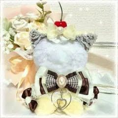 七夕SALE【ぬい服】おすわり　着ぐるみ　プリン　ねこ　10〜13cm