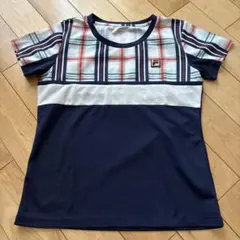 FILA チェック柄 テニスウェア Mサイズ