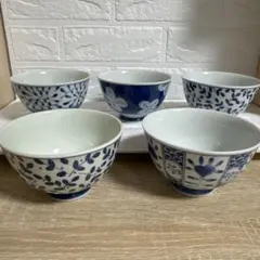 未使用・庫山窯 】前畑陶器 緑彩草花 小丼 どんぶり 5客揃い - メルカリ