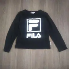 FILA ブラック 黒 長袖 ロンＴ140cm Tシャツ