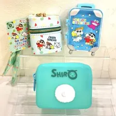 クレヨンしんちゃん　スカーフ付きチャームポーチ　イヤホンケース