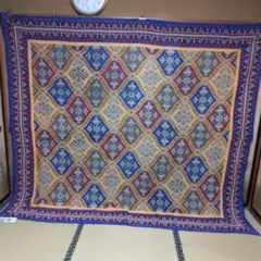 超大判エスニックインド綿マルチカバー(約220Ｘ260cm)7006