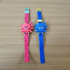 スプラトゥーン3　スプラッシュキャラウォッチ　ガチャガチャ　赤と青2セット