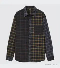 ユニクロ　クレイジーチェック　ネルシャツ S 1度着用　美品