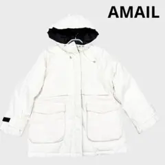 AMAIL Snowman bulky coat ダウン ジャケット　ホワイト白