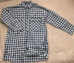 ZARA  ロングシャツ　チェックシャツ
