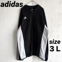 adidasアディダス（３L）ハーフジップ ビックシルエットパフォーマンスタグ