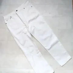 ikka ジーンズ 白 サイズL