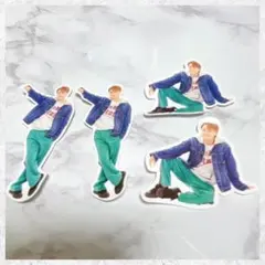 Aぇ!group 世界で1番AぇLIVE フレークシール　4枚セット　小島健