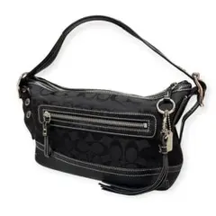 COACH shoulder bag tassel Signature