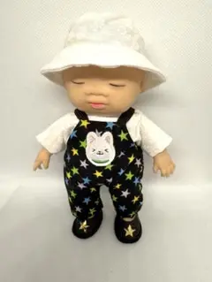 星柄オーバーオールの人形アグリーベイビーズのお洋服４点セット