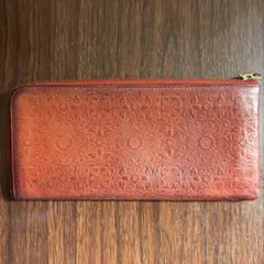 HIRAMEKI ヒラメキ モリス　L字ファスナー長財布　レッドブラウン