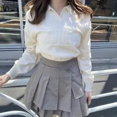 ロゴジャガードニットプルオーバーoneafteranotherNICECLAUP