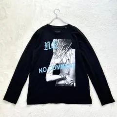 ノーコメントパリ/M/黒/フォトプリント長袖Tシャツ/ロンT/春秋冬/カジュアル