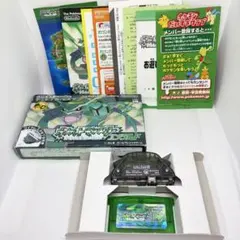 【極美品・完品】 ポケットモンスター エメラルド 箱・説明書・ワイヤレスアダプタ
