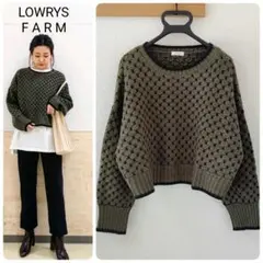 ★LOWRYS FARM◆ガラニットショートプルオーバーLS