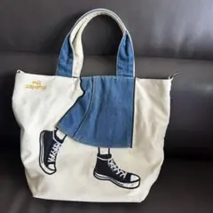 mis zapatos ロングスカート柄　トートバッグのサムネイル