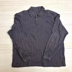 ポロシャツ　長袖　サイズ3L ビッグサイズ トップス　古着