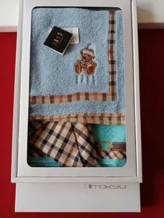 DAKS　ダックス　タオルハンカチ　➕　ハンカチ2枚　くま　タグ付き　未使用品