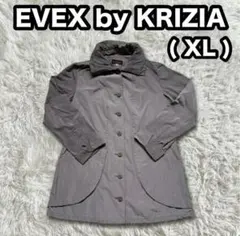 【EVEX by KRIZIA】スプリングコート 薄手ジャケット カーキ XLのサムネイル