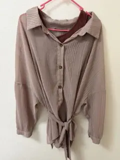 Heather シアーシャツとキャミセット