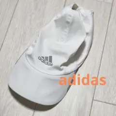 adidas　アディダス　白　ホワイトキャップ　テニスキャップ