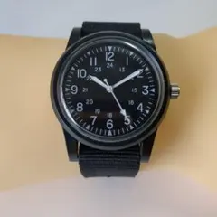 美品 MWC ミリタリーウォッチ クォーツ ブラック 34880 - メルカリ