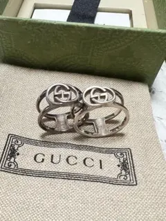 GUCCI インターロッキングG シルバーリング - メルカリ