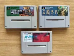 スーファミソフト 3本セット 信長の野望など　動作確認済み