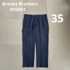ブルックスブラザーズ REGENT スラックス 35 チェック ネイビー