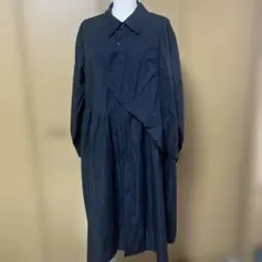 黒 チュニックワンピース 長袖