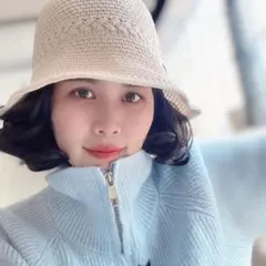 ウィッグ付き帽子 ブラック 黒髪 ボブ カール UV ミセス シニア ハット