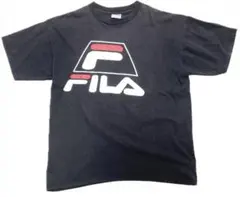 90s 00s アメリカ製 フィラ FILA 半袖 Tシャツ ブラック