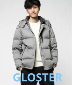 グロスターGLOSTER ウールライクMIXツイルフレンチダウンジャケット