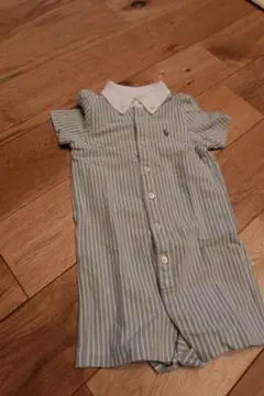 Ralph Lauren ストライプロンパース 12M 80