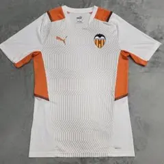 バレンシア　トレーニングシャツ　S　PUMA　プーマ　リーガ　ホワイト　スペイン