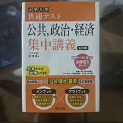 大学入学共通テスト 公共・政治・経済 集中講義 五訂版