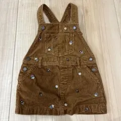 baby GAPブラウン コーデュロイ ジャンバースカート 95cm