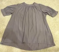 オンワード樫山any sis 薄紫色 ふんわり袖ブラウス