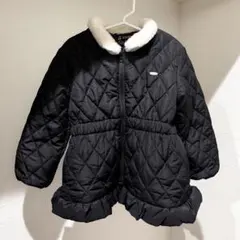 プティマイン ファー襟 キルト中綿ジャケット アウター 110cm