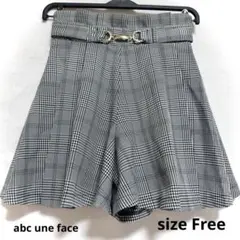 ✴︎abc une face キュロットスカート チェック size F✴︎