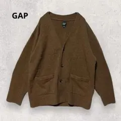 GAP ギャップ カーディガン M ブラウン シンプル ゆったりシルエット 秋冬